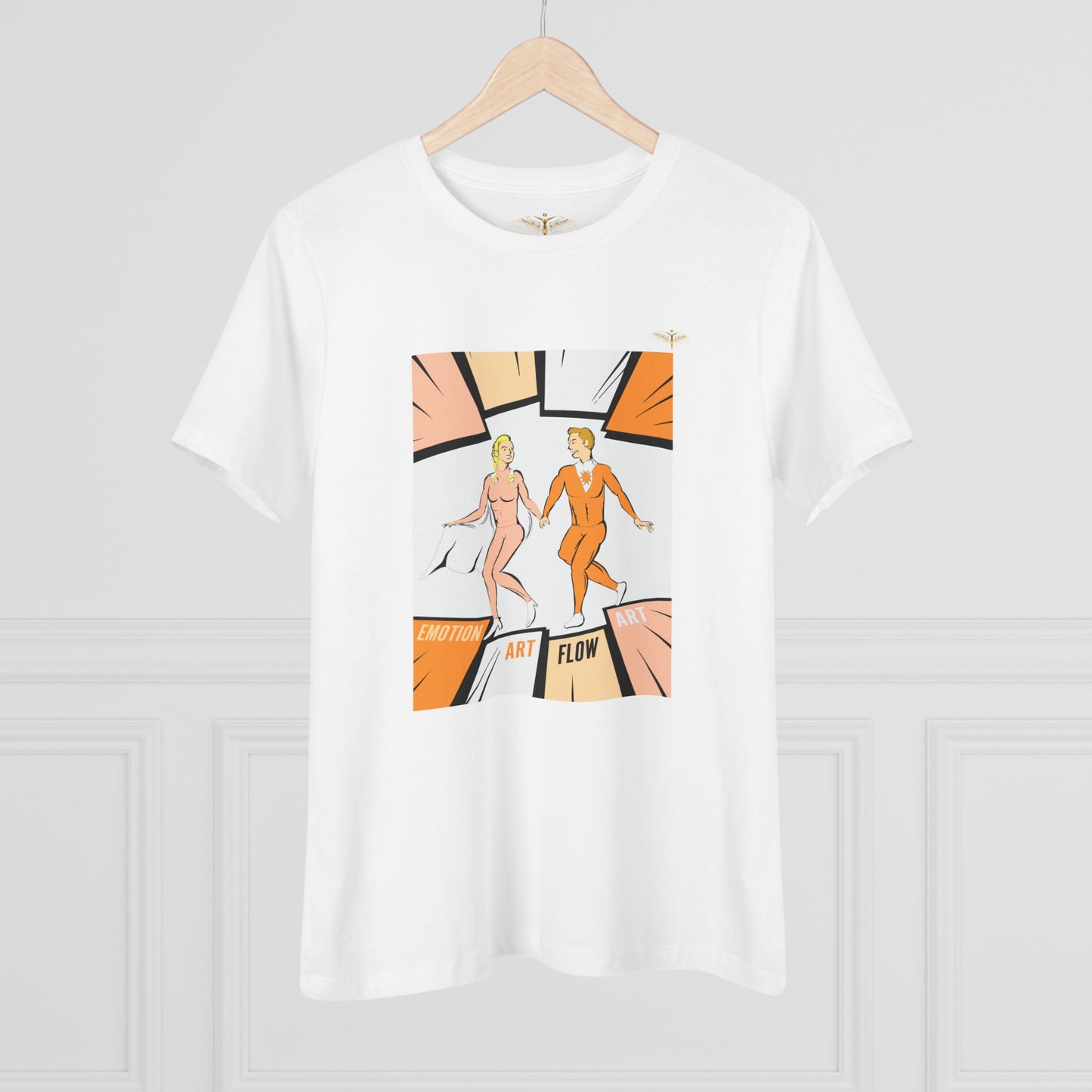 Solara & Rivo Women's Sacral Chakra Tee — "Art. Emotion. Flow." Lightweight Vintage Design