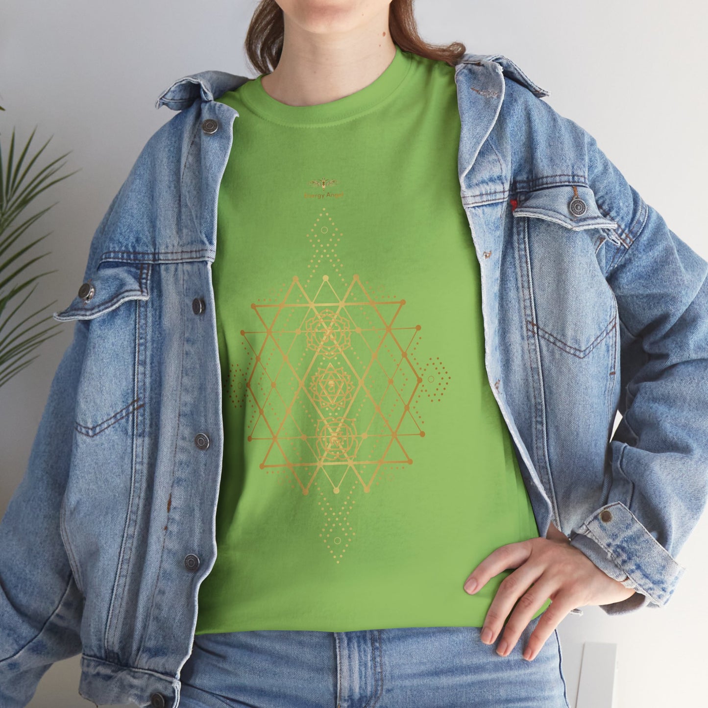Sacred Geometry Chakra Unisex Heavy Cotton Tee