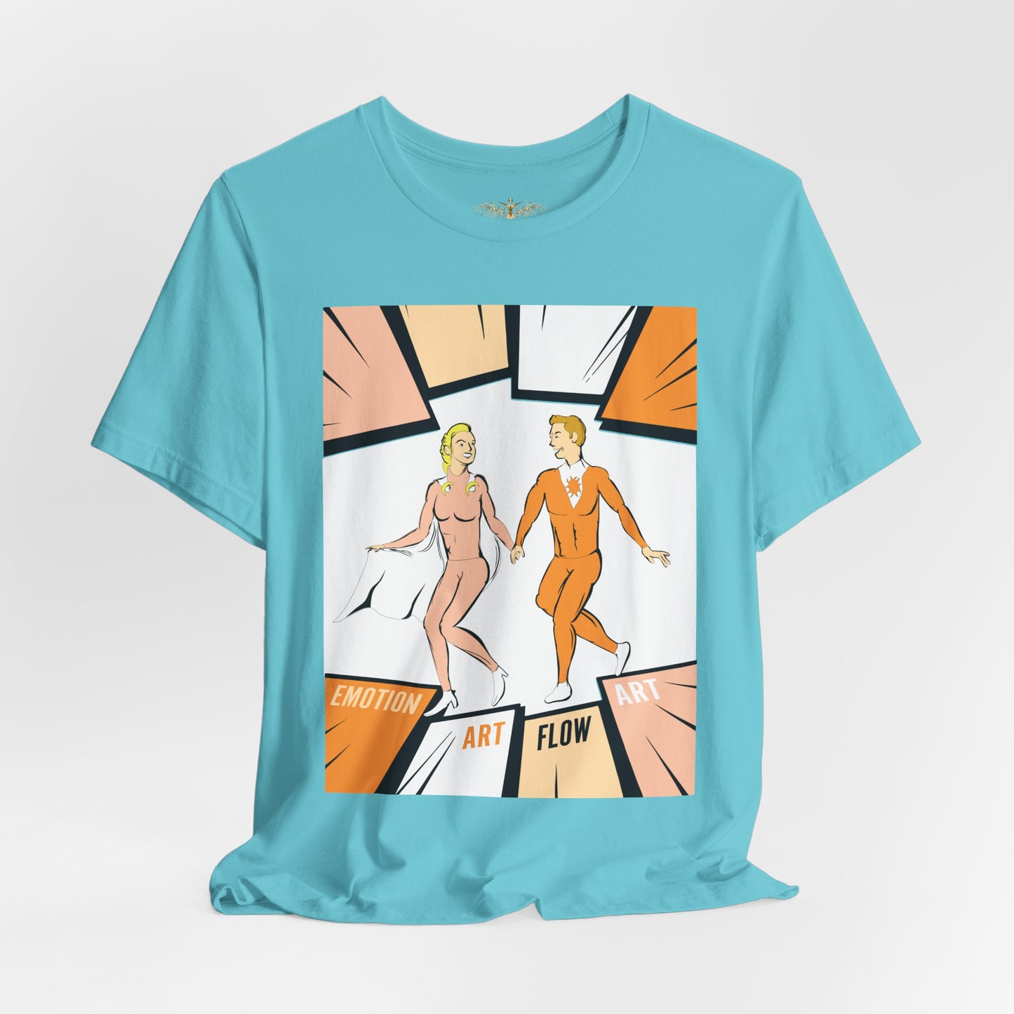 Solara & Rivo Sacral Chakra Tee — "Emotion. Art. Flow." Lightweight Unisex Design