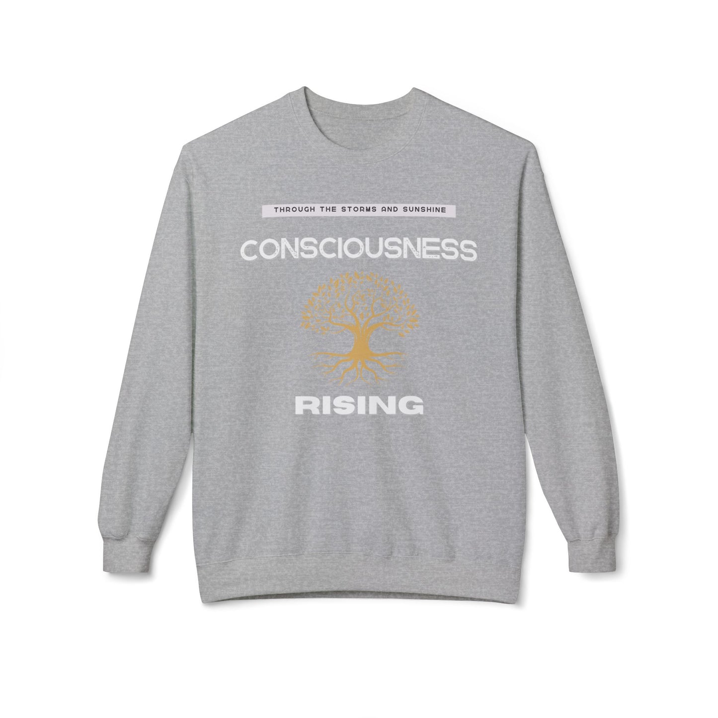 Consciousness Rising Unisex Garment-Dyed Sweatshirt – A Journey in Growth, Transformation, and Unity