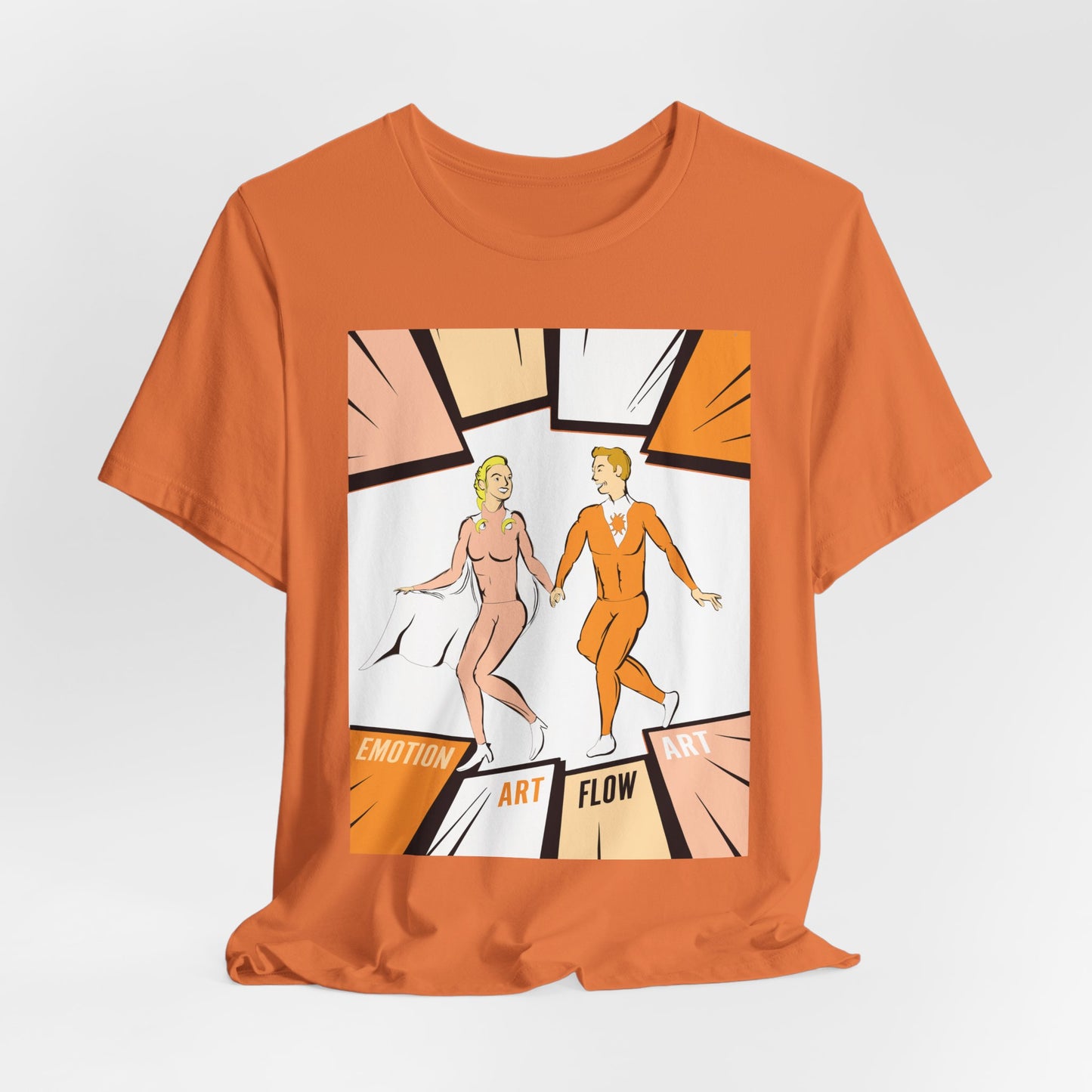 Art Flow Sacral Chakra Graphic Tee — Emotion Art Flow Couple Design