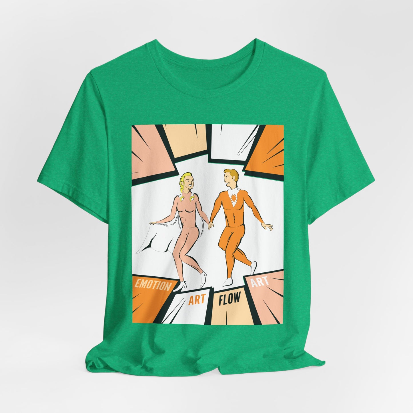 Art Flow Sacral Chakra Graphic Tee — Emotion Art Flow Couple Design