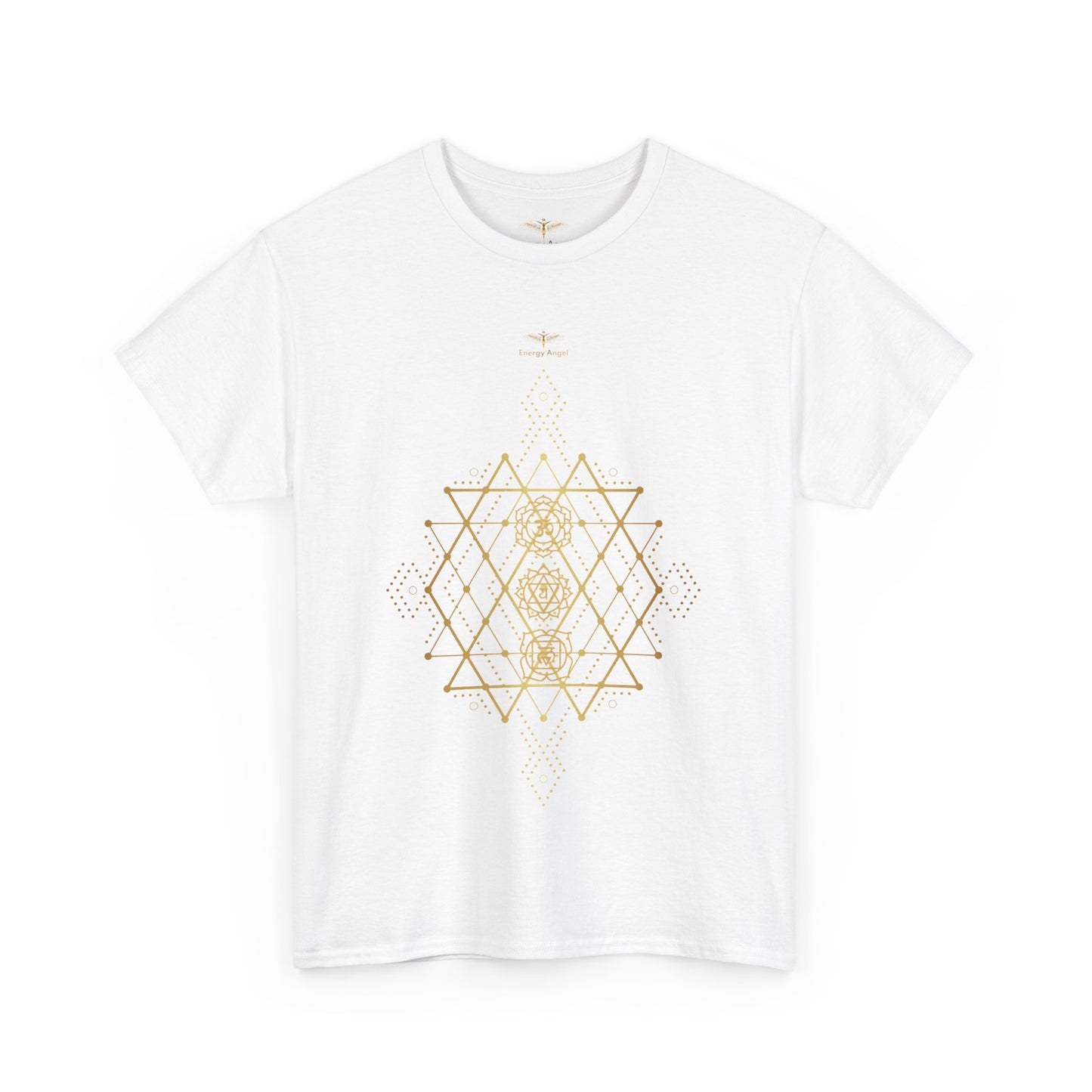 Sacred Geometry Chakra Unisex Heavy Cotton Tee