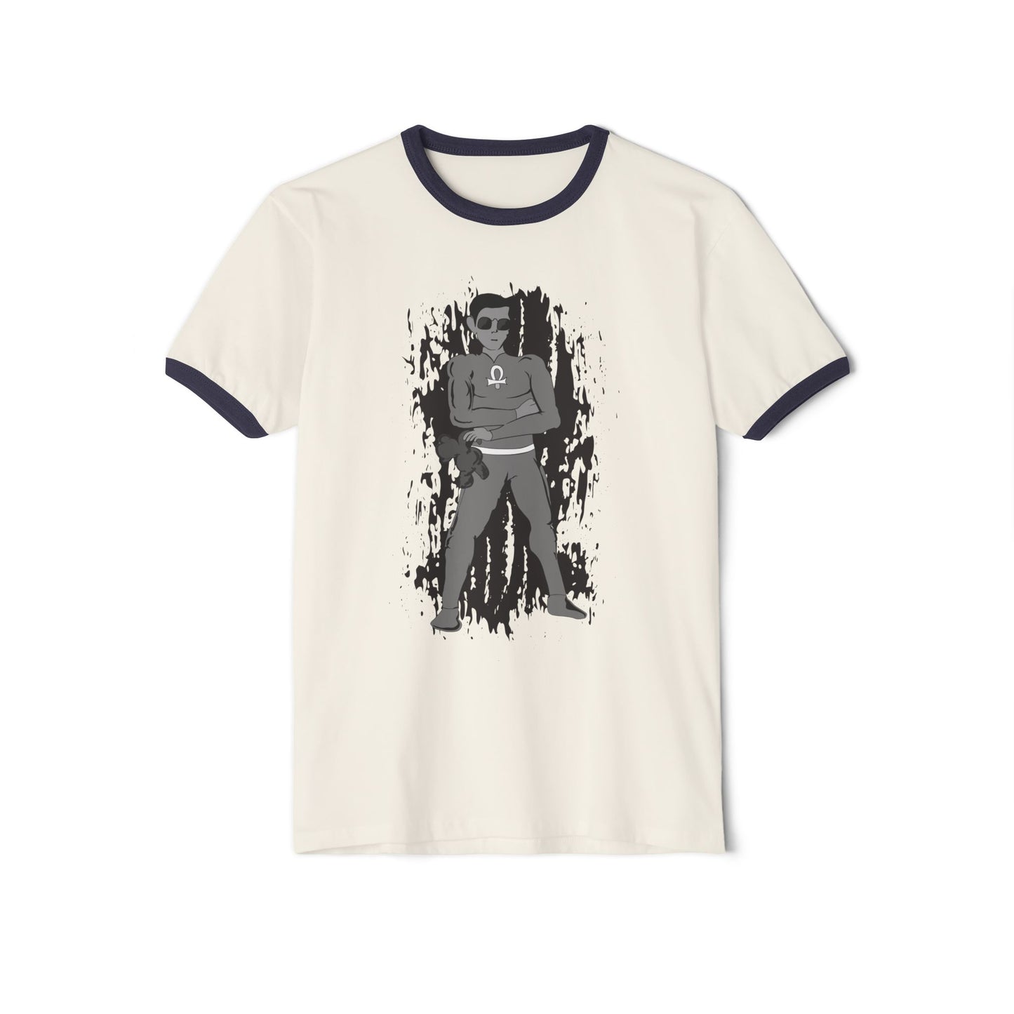 Root Chakra Super Hero Chakra 1 Ringer T-Shirt — Vintage Graphic Tee