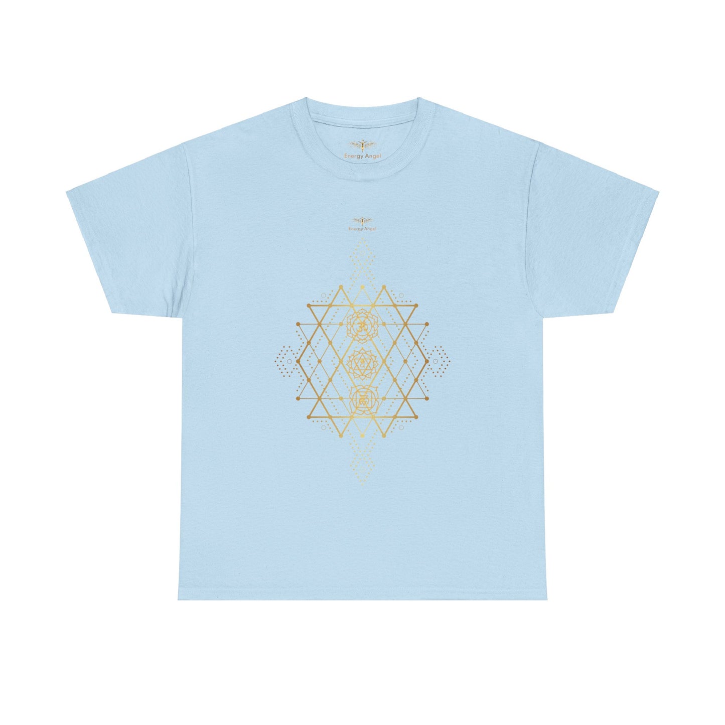 Sacred Geometry Chakra Unisex Heavy Cotton Tee