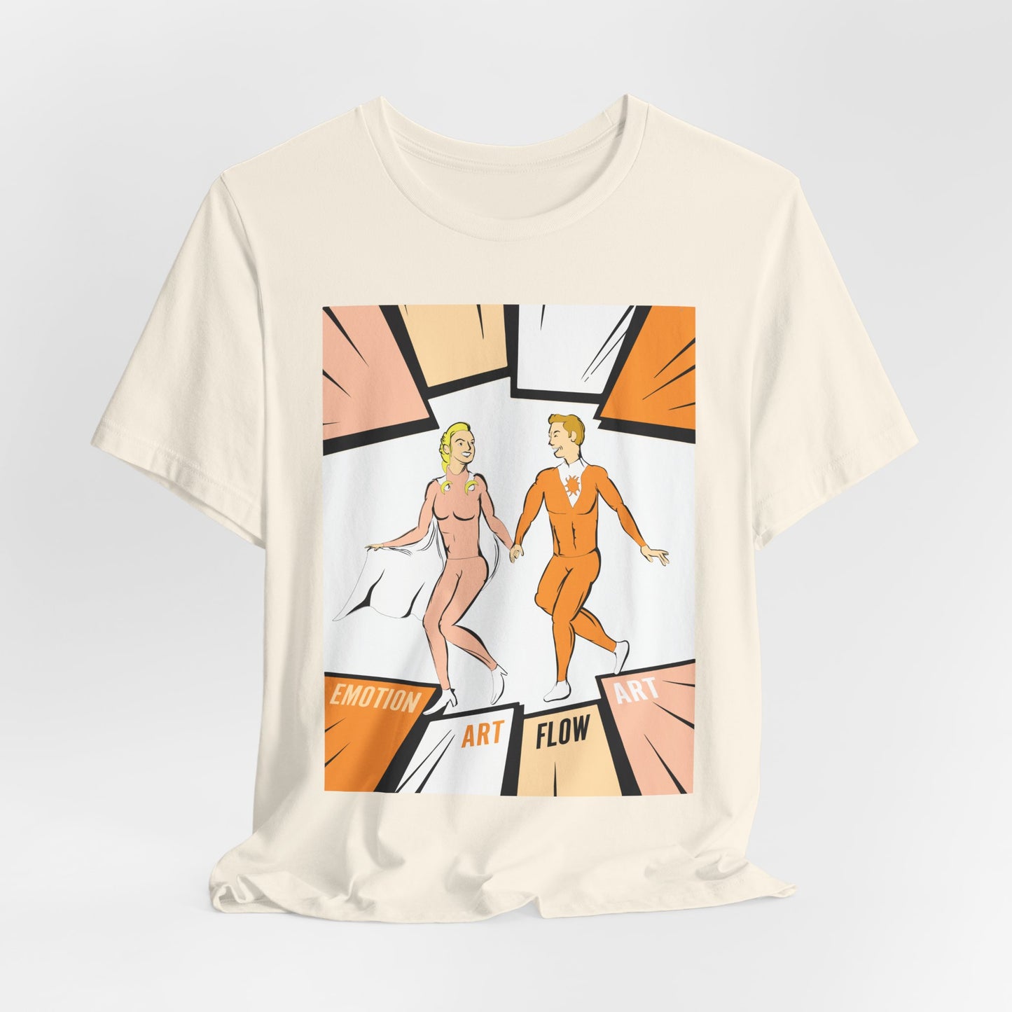 Art Flow Sacral Chakra Graphic Tee — Emotion Art Flow Couple Design