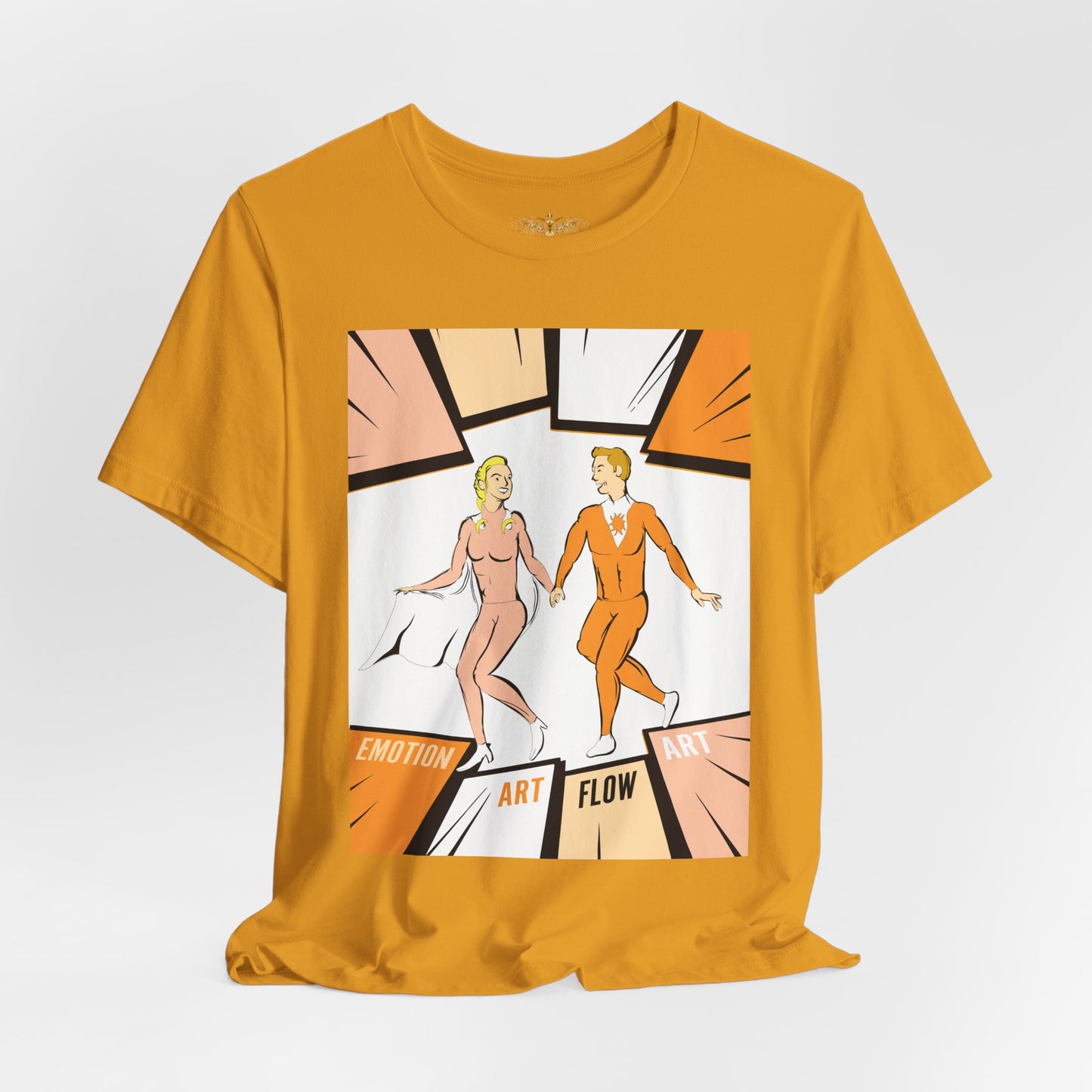 Solara & Rivo Sacral Chakra Tee — "Emotion. Art. Flow." Lightweight Unisex Design