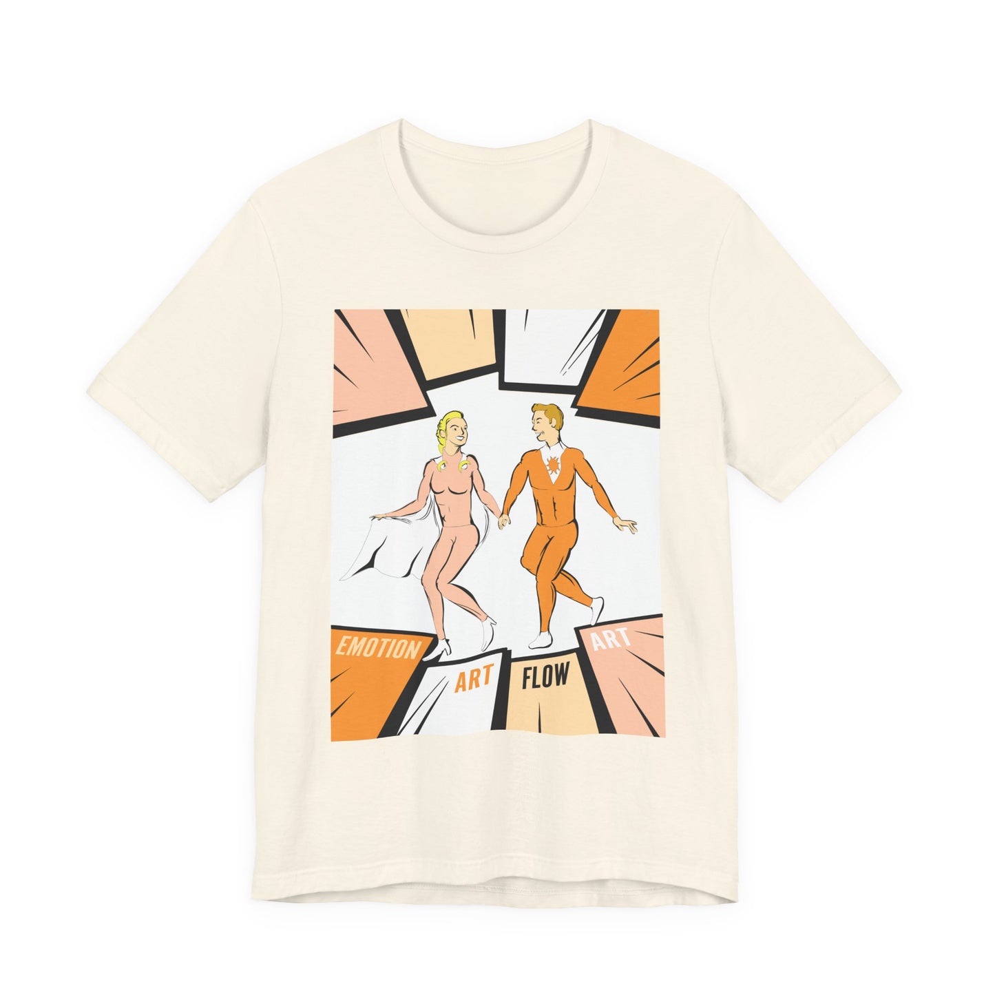 Art Flow Sacral Chakra Graphic Tee — Emotion Art Flow Couple Design