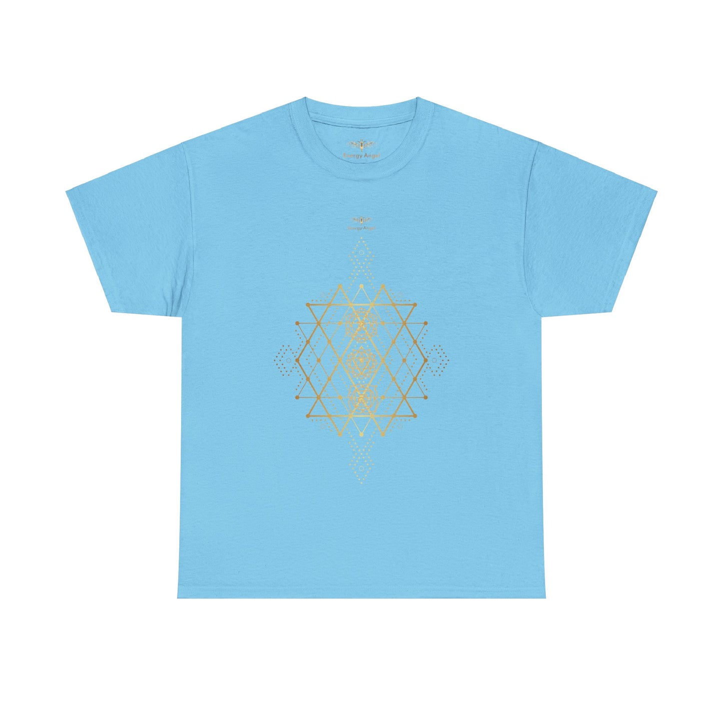 Sacred Geometry Chakra Unisex Heavy Cotton Tee