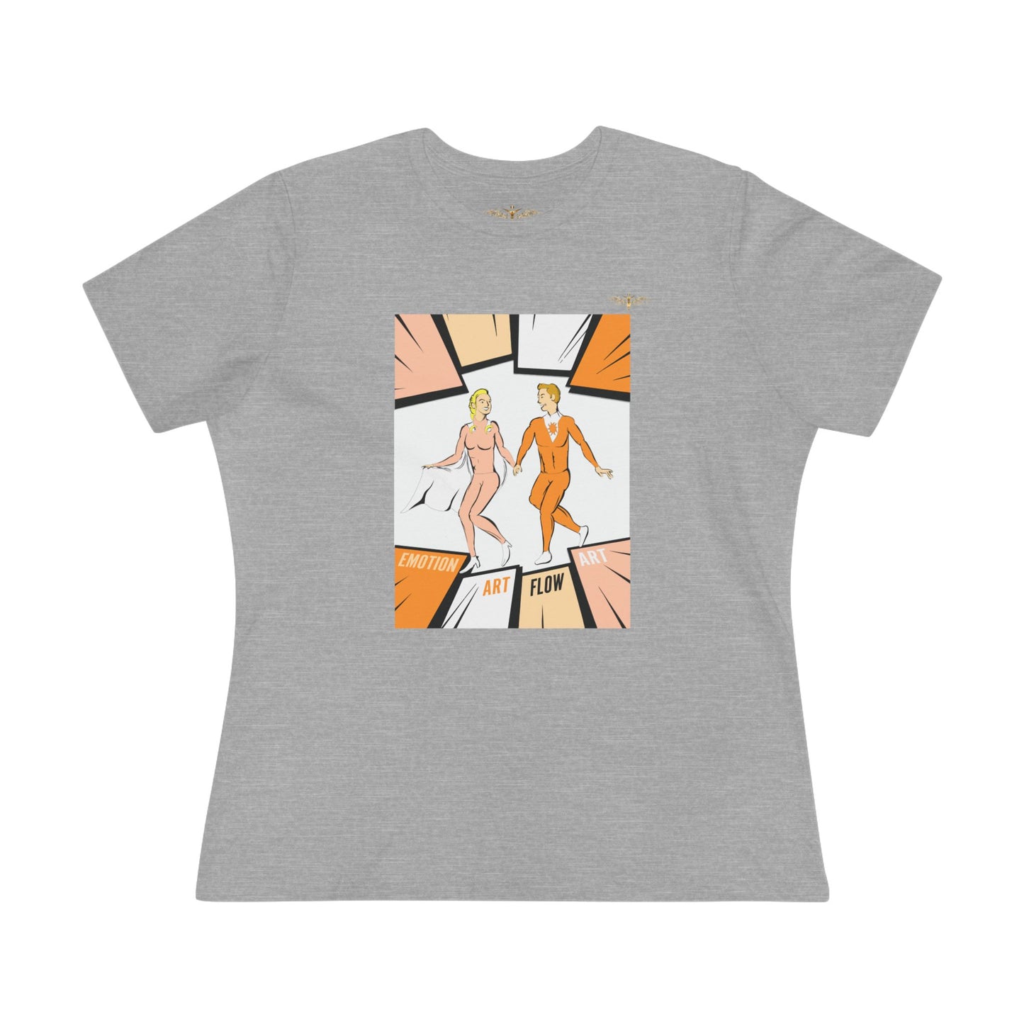 Solara & Rivo Women's Sacral Chakra Tee — "Art. Emotion. Flow." Lightweight Vintage Design
