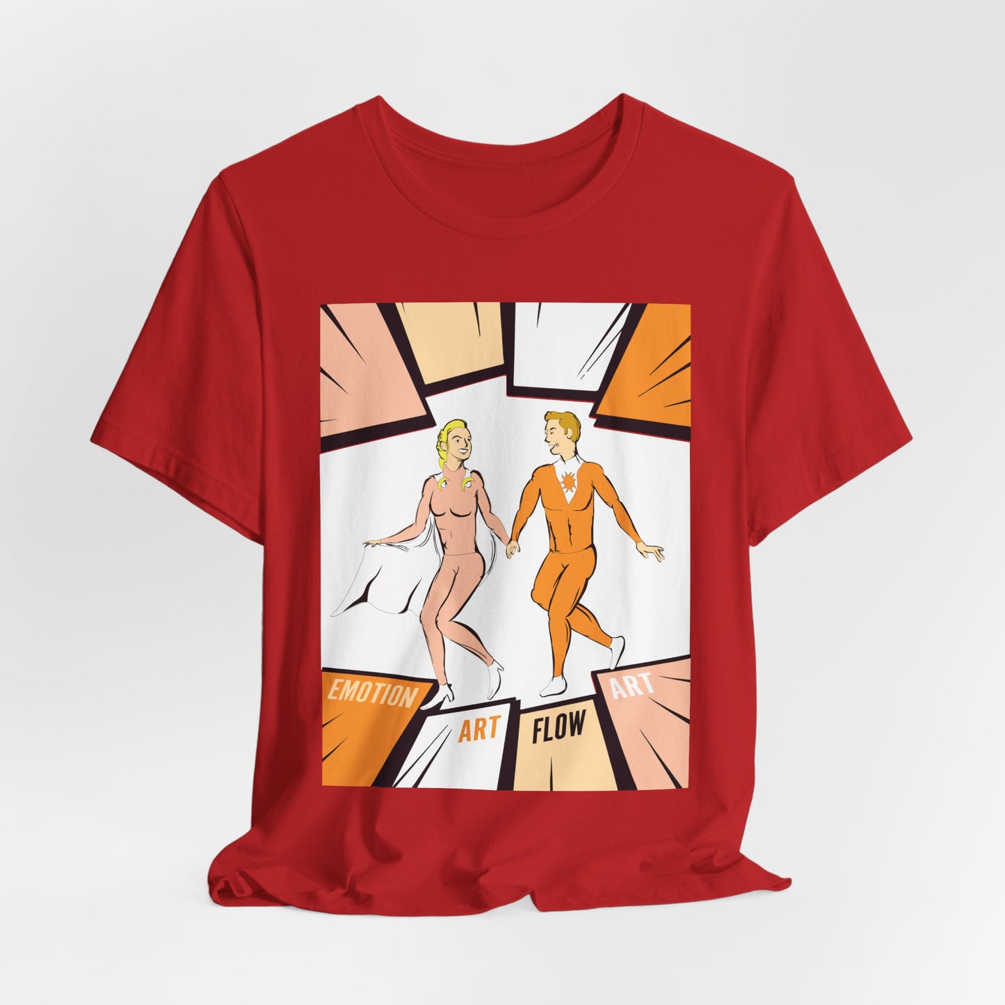 Art Flow Sacral Chakra Graphic Tee — Emotion Art Flow Couple Design