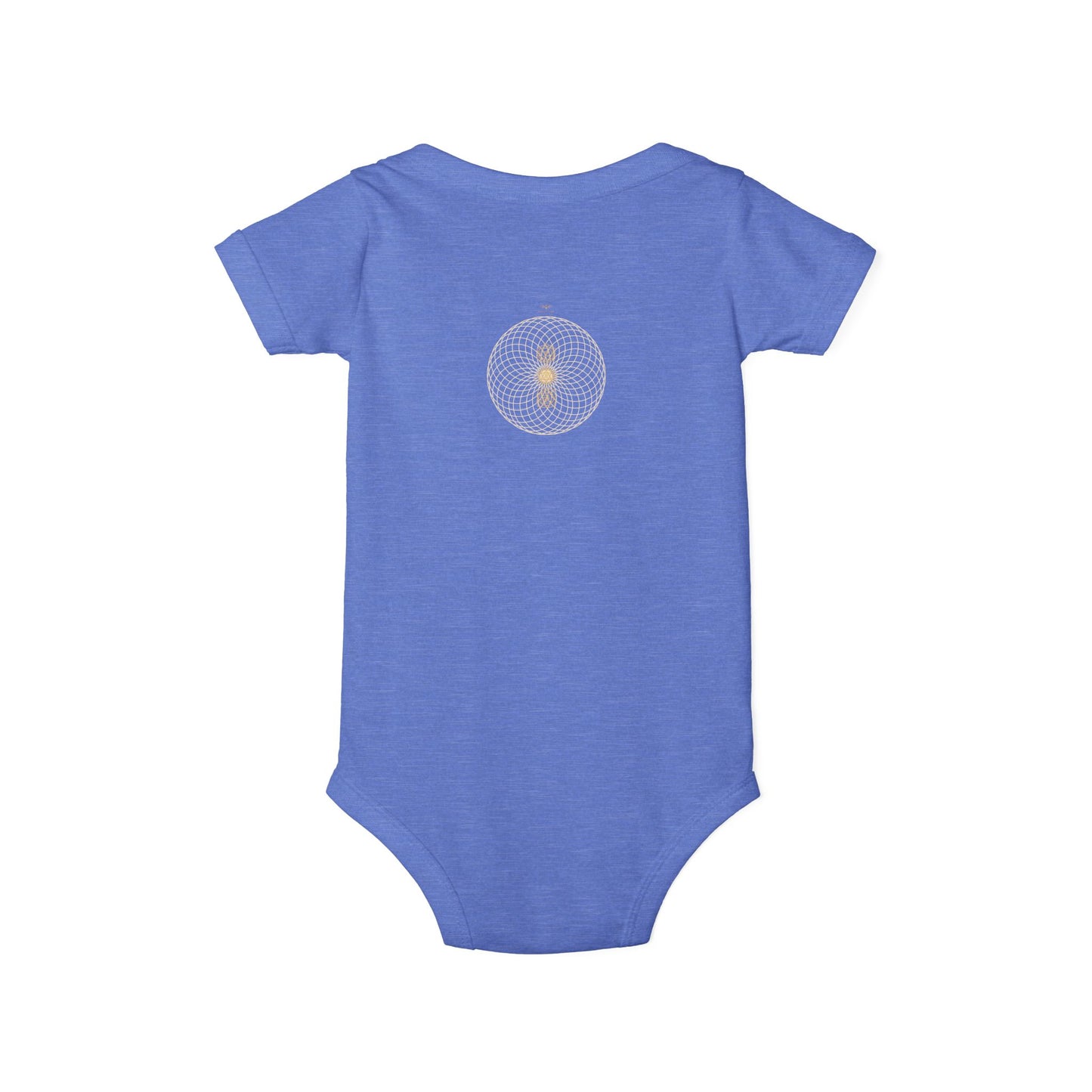 Solara & Rivo Infant Sacral Chakra Bodysuit — "Emotion. Art. Flow." Organic Cotton One-Piece