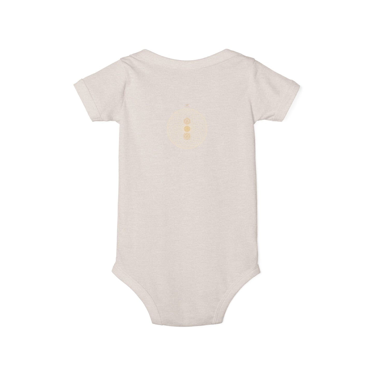 Solara & Rivo Infant Sacral Chakra Bodysuit — "Emotion. Art. Flow." Organic Cotton One-Piece