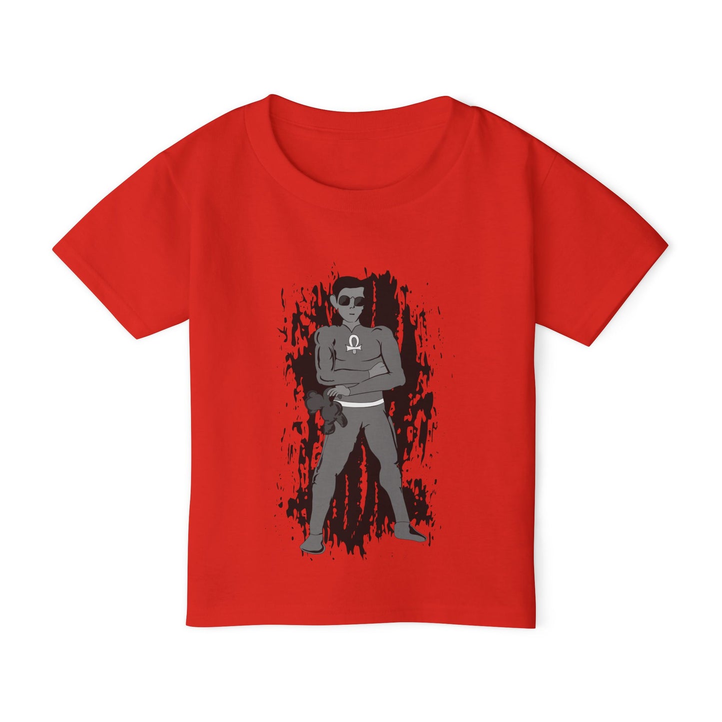 Toddler Root Chakra Superhero  Chakra 1 T‑Shirt — Cool Boy Graphic with '10' Jersey