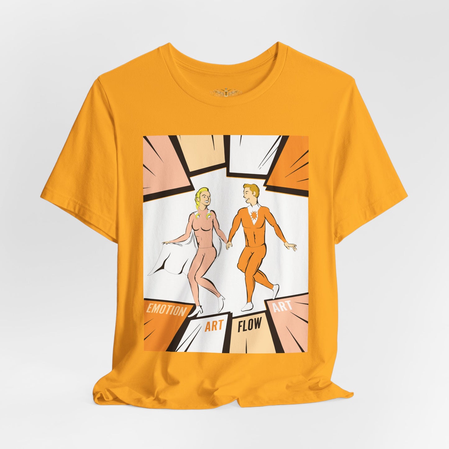 Solara & Rivo Sacral Chakra Tee — "Emotion. Art. Flow." Lightweight Unisex Design