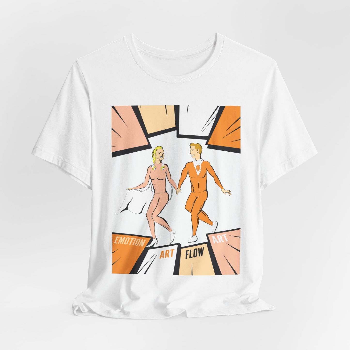 Art Flow Sacral Chakra Graphic Tee — Emotion Art Flow Couple Design
